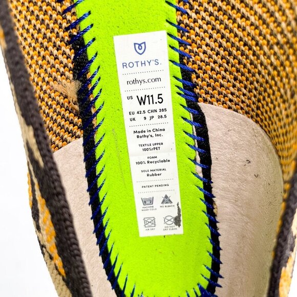 Rothy's Sz 11 Ballet Flats The Point II Big Wild Cat Leopard Animal Print - Picture 7 of 9